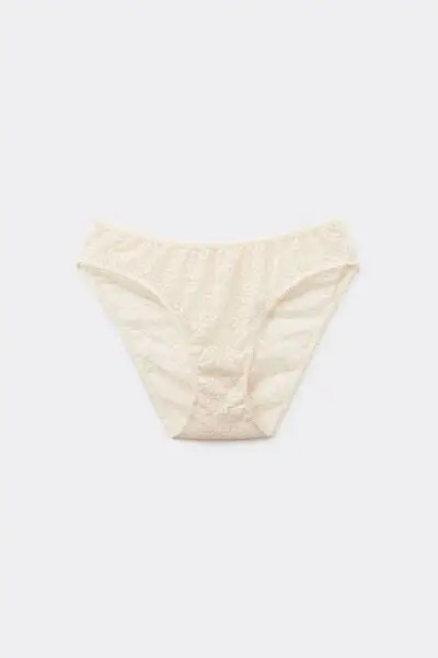 Slip Classico in Pizzo Donna Avorio