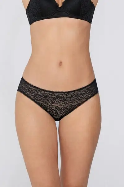 Tezenis Slip Donna Nero 4123724 miniatura 2