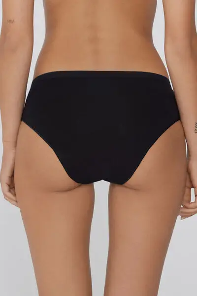 Tezenis Slip Donna Nero 3936206 miniatura 3