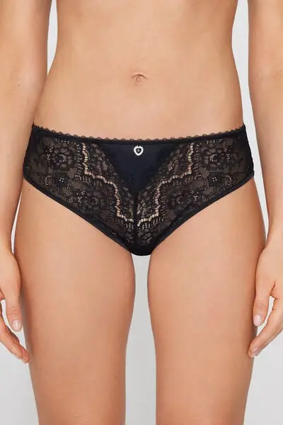 Tezenis Slip Donna Nero 4123726 miniatura 2
