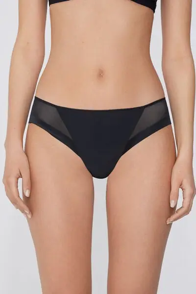 Tezenis Slip Donna Nero 2832148 miniatura 2