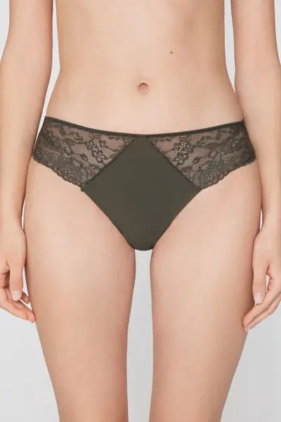 Tezenis Slip Donna Verde 4160579 miniatura 2