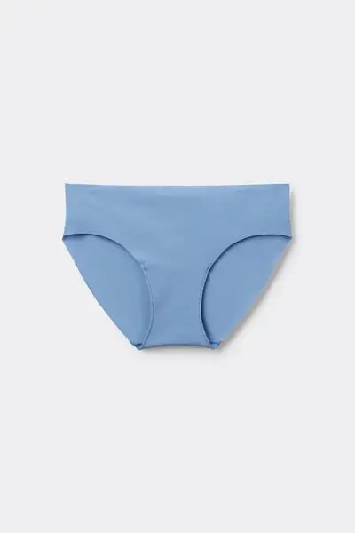Slip Taglio Vivo in Microfibra Riciclata Donna Azzurro