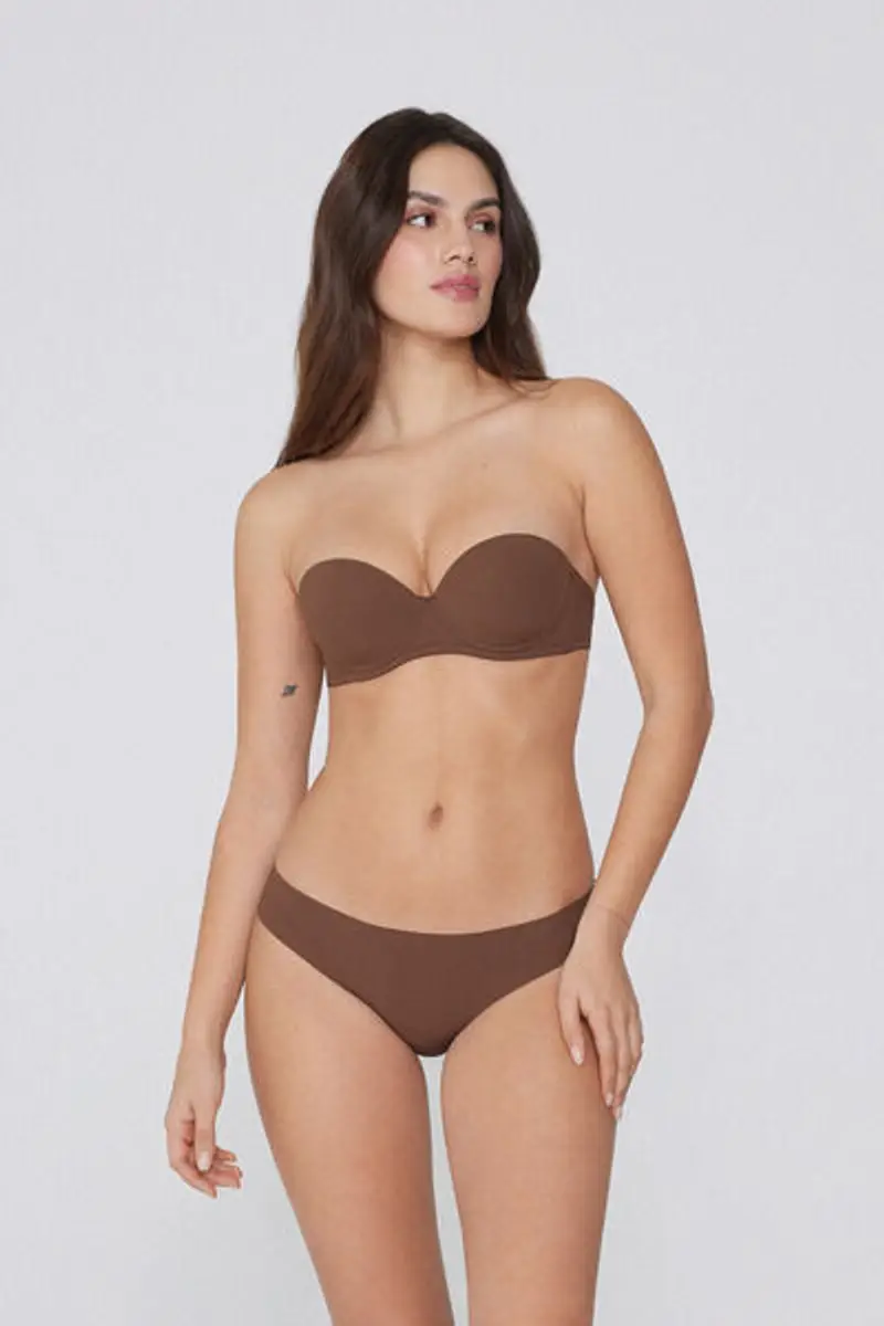 Tezenis Slip Donna Marrone 1083526 miniatura 3