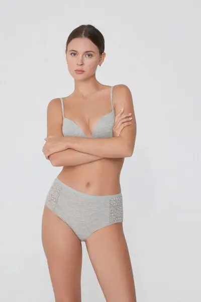Tezenis Slip Donna Grigio 4351122 miniatura 2