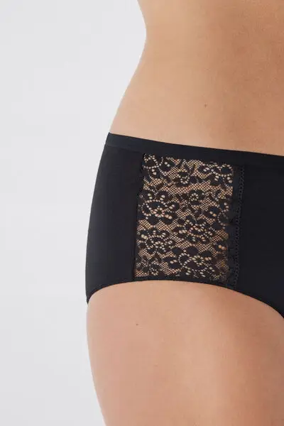 Tezenis Slip Donna Nero 4331424 miniatura 3