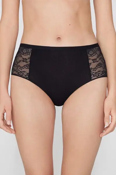 Tezenis Slip Donna Nero 3978548 miniatura 2