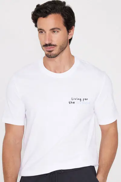 T-shirt Cotone Stampato Uomo Stampa