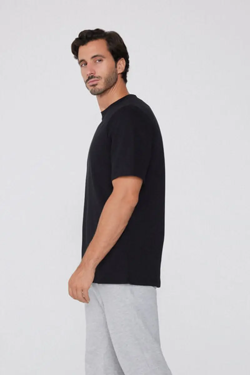 Tezenis T-shirt Uomo Nero 1998686 miniatura 2