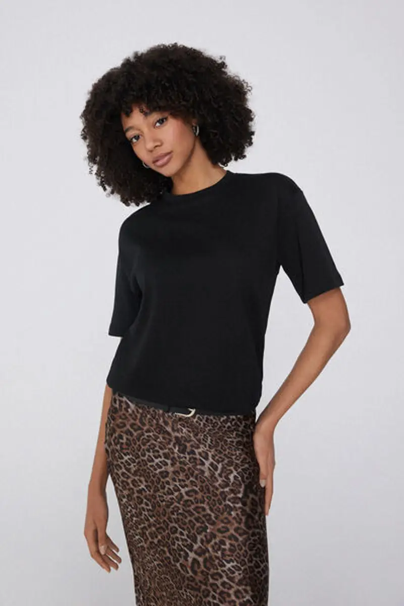 Tezenis T-shirt Donna Nero 1083197 miniatura 2