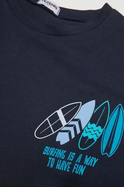 Tezenis T-shirt Bambino Nero 4331465 miniatura 2