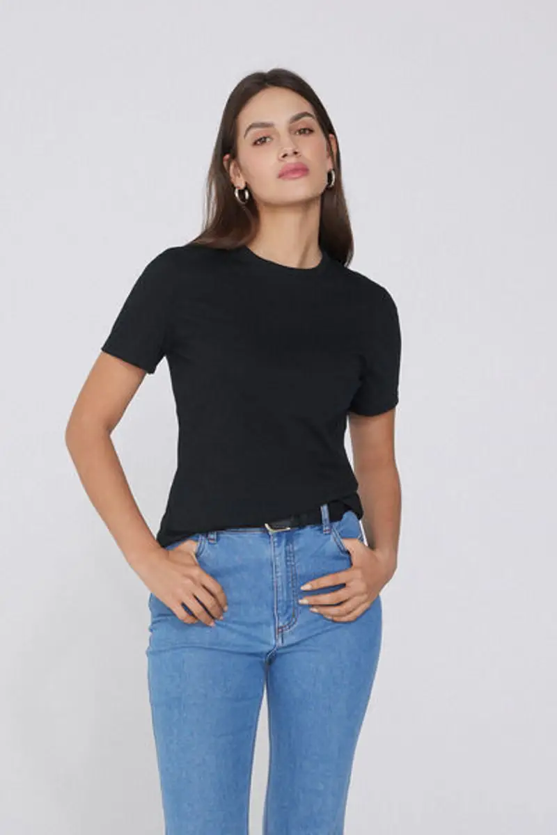 Tezenis T-shirt Donna Nero 1998377 miniatura 2