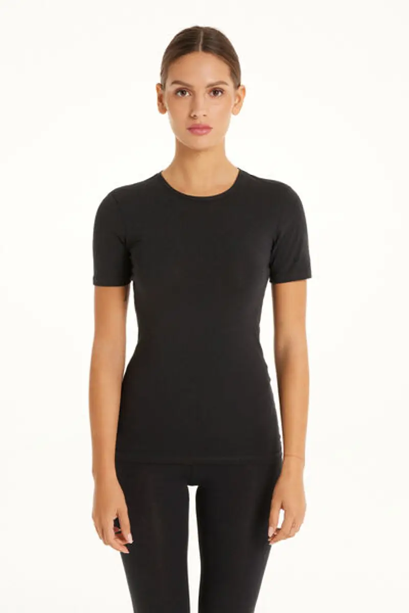 Tezenis T-shirt Donna Nero 1083216 miniatura 3