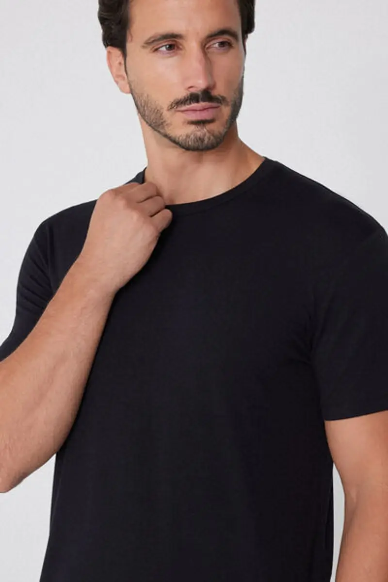 Tezenis T-shirt Uomo Nero 1083940 miniatura 3