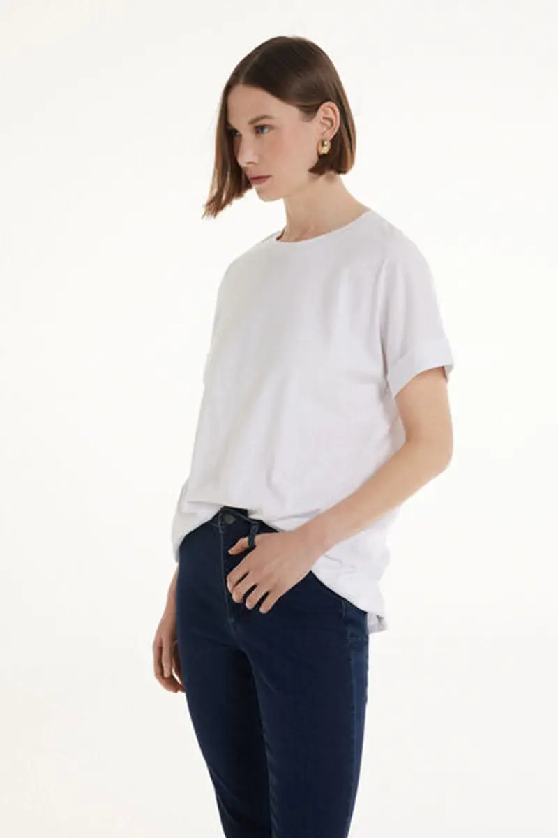 Tezenis T-shirt Donna Bianco 1083198 miniatura 2