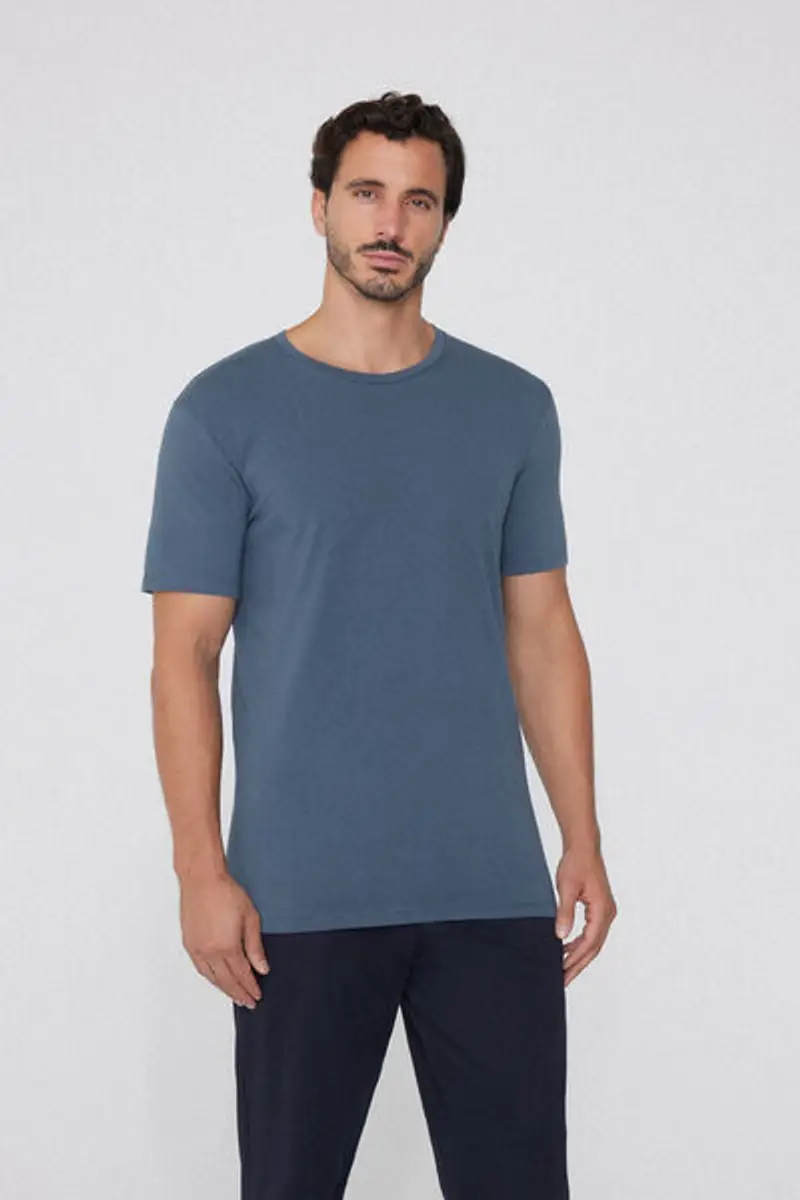 Tezenis T-shirt Uomo Azzurro 1998671 miniatura 2