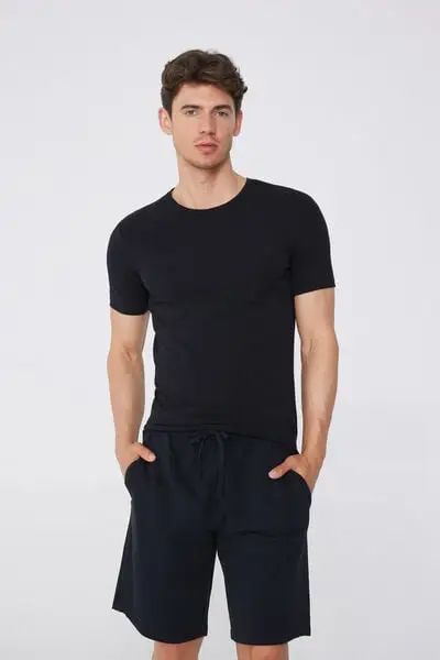 Tezenis T-shirt Uomo Nero 3932078 miniatura 3