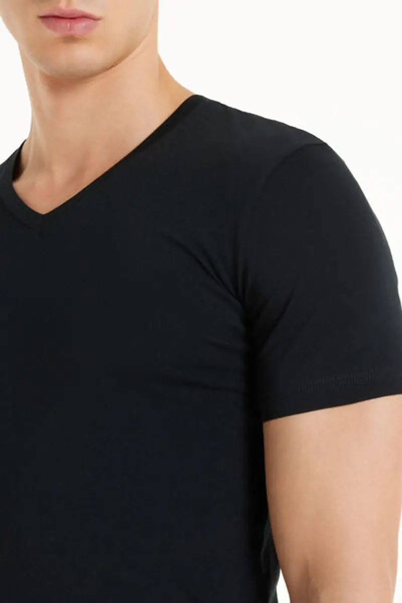 Tezenis T-shirt Uomo Nero 1083950 miniatura 3