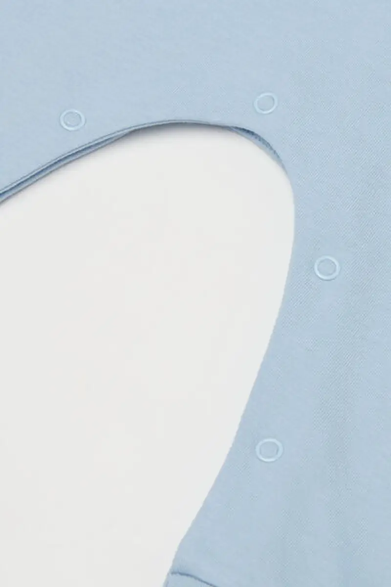 Tezenis Tutina Bebè Manica Lunga in 100% Cotone Blu Taglia 0-3 miniatura 3