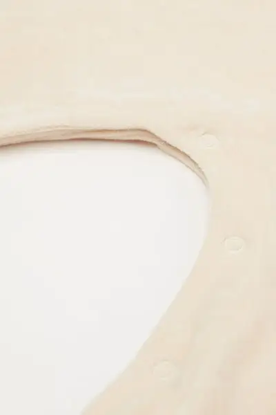 Tutina Bebè in Ciniglia di Cotone con Piedino Marrone (62 cm) miniatura 3