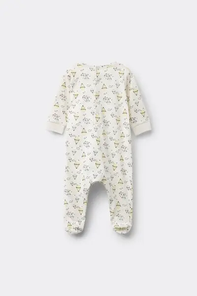 Tutina Bebè Manica Lunga 100% Cotone con Piedino Stampa miniatura 2