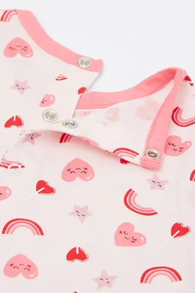 Tutina Bebè Manica Lunga in 100% Cotone Multicolore miniatura 3