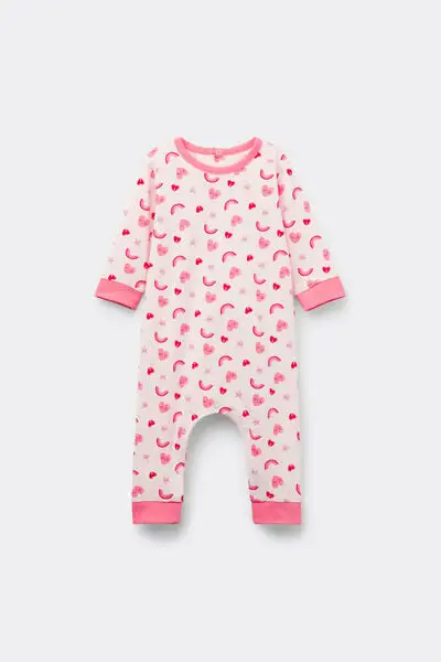 Tutina Bebè Manica Lunga in 100% Cotone Multicolore