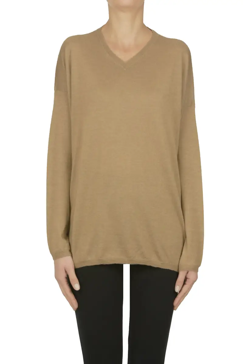 Pullover in cashmere e seta