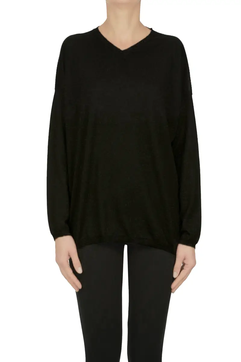 Pullover in cashmere e seta