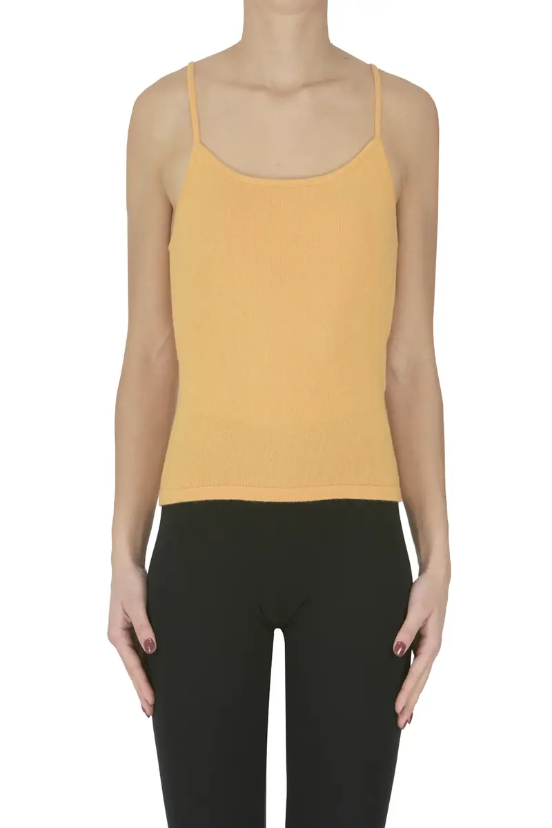 Tank top in cashmere