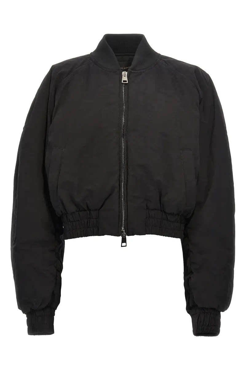 Bomber Cropped Sierra Nero