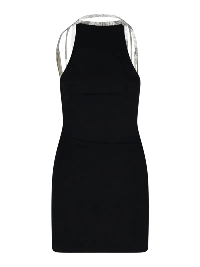 Abito Mini Paillettes Nero