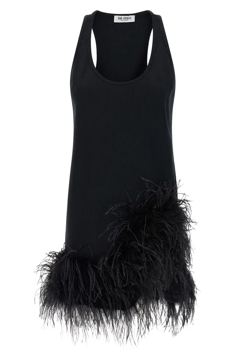 Abito Piume Nero
