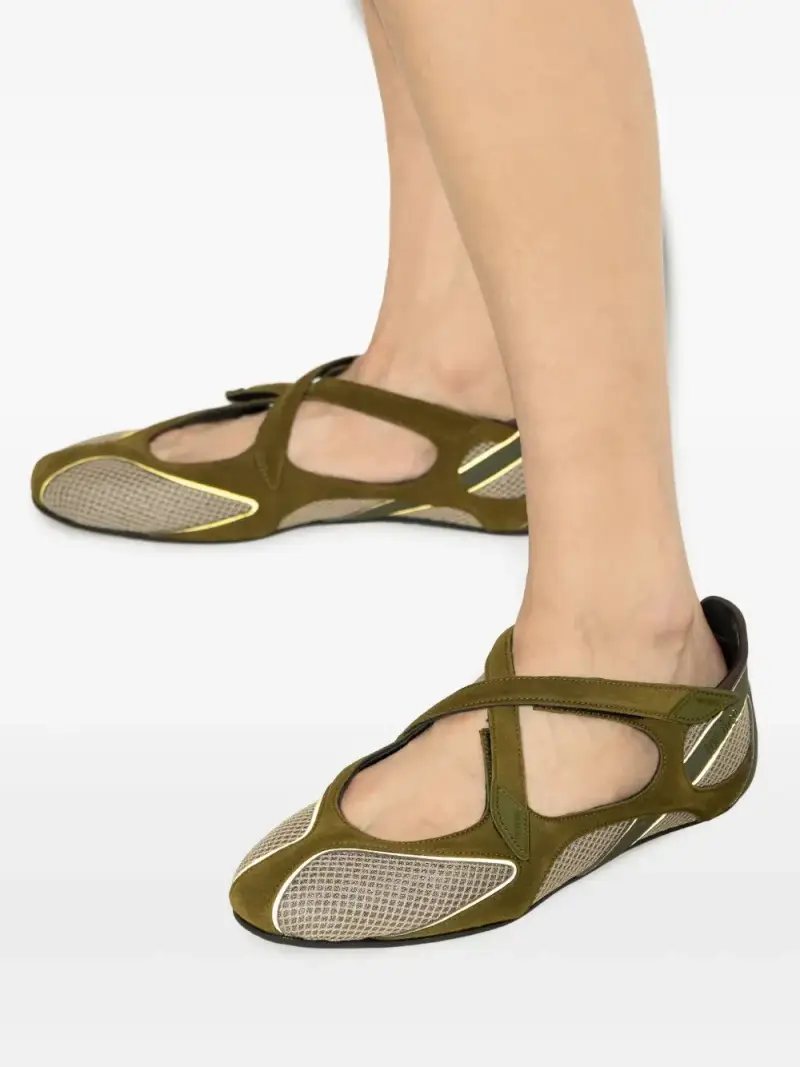 The Attico Ballerine Verde 4022701 miniatura 3