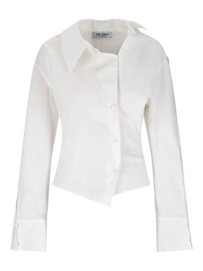 Camicia Asimmetrica Bianco