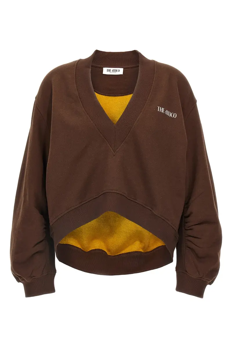 Felpa Logo 3D Marrone