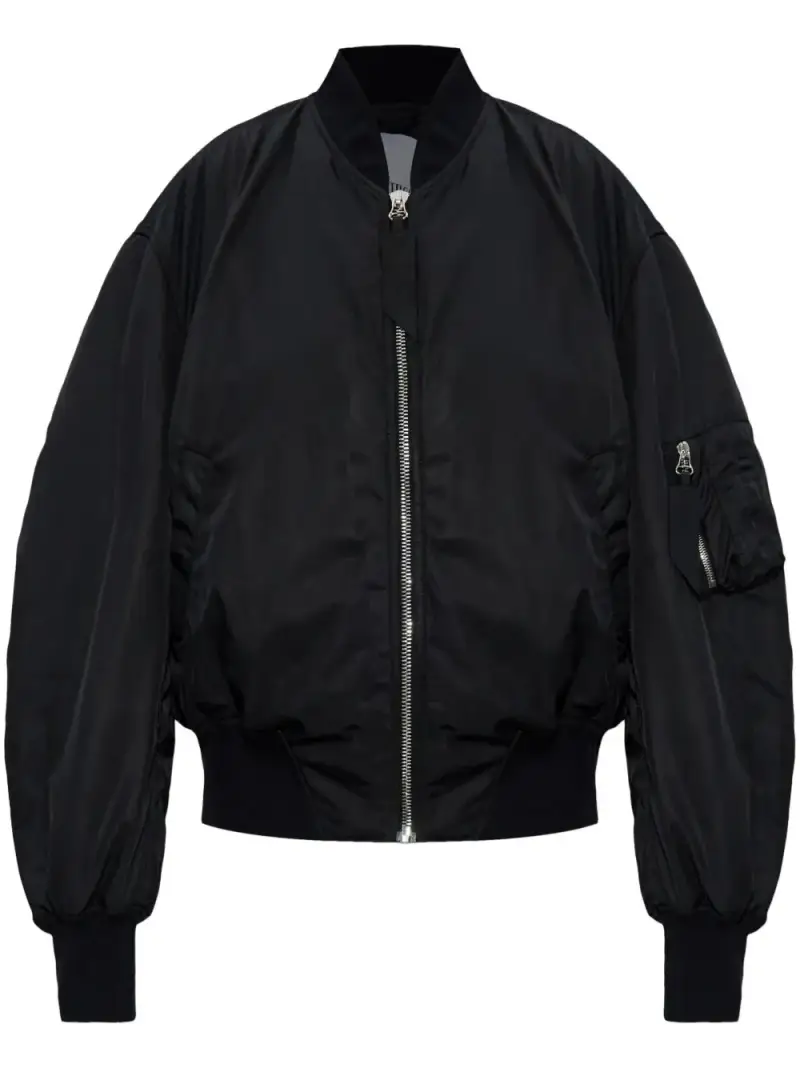 The Attico Giubbino bomber nero in nylon