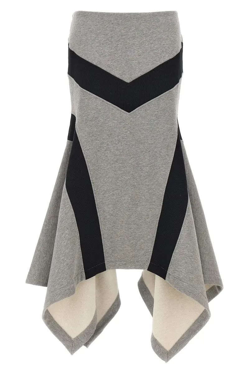 Gonna Lunga Asimmetrica Grigio