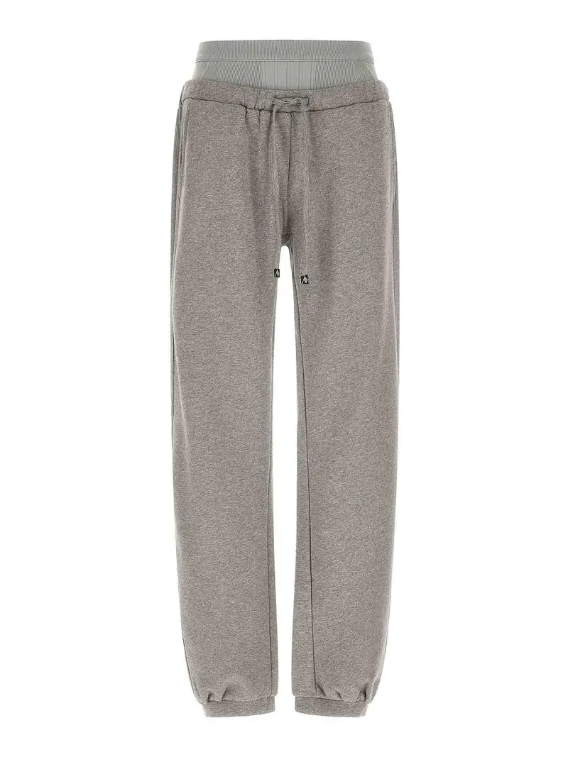 Joggers in pile americano Grigio