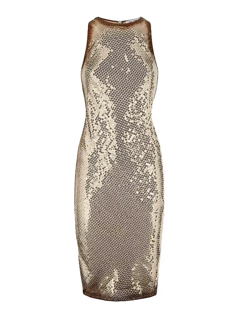 Mini abito da paillettes Oro