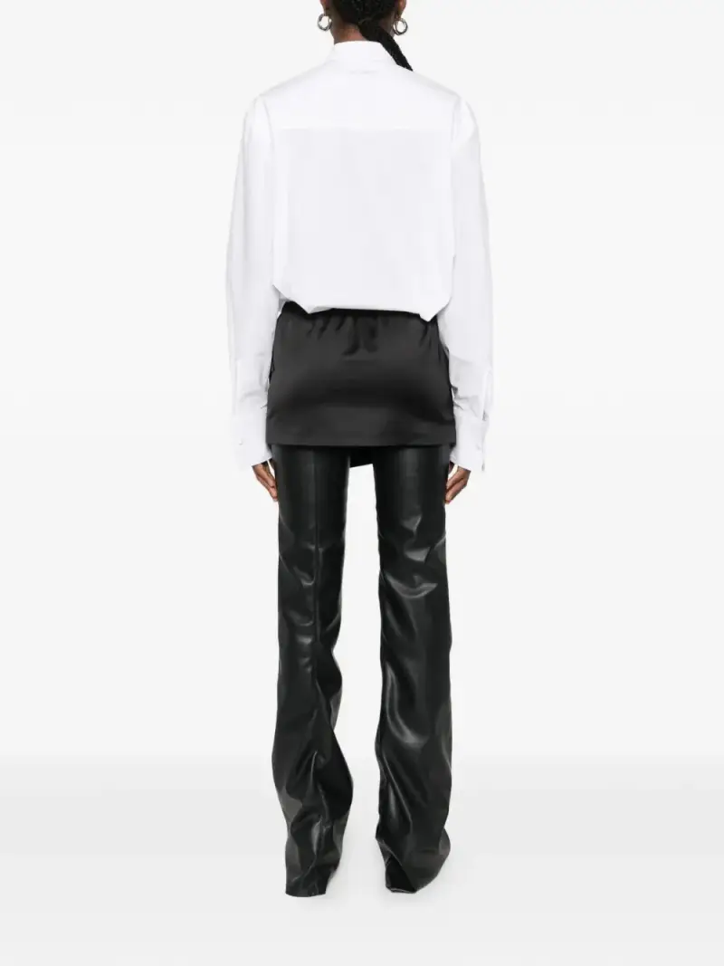 The Attico Mini Dress bianco e nero miniatura 2