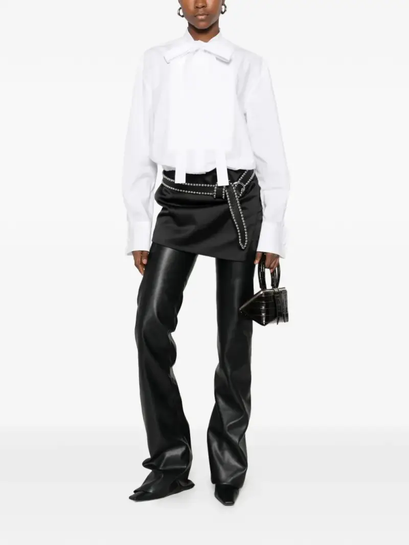 The Attico Mini Dress bianco e nero miniatura 3