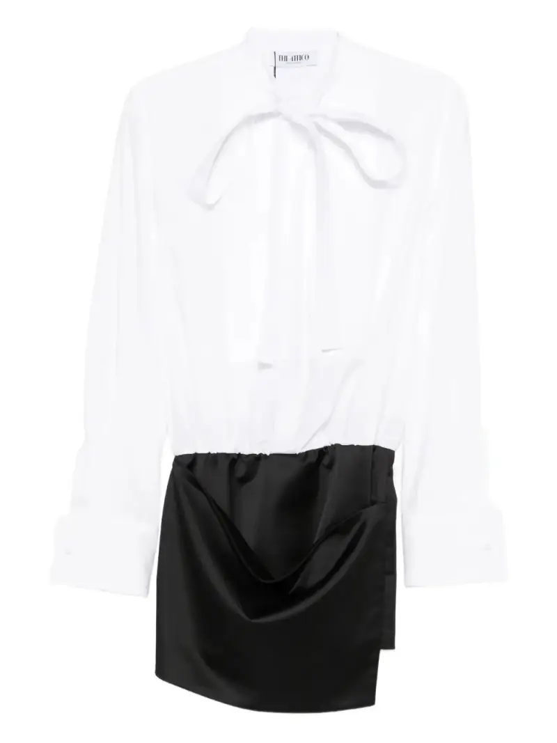 The Attico Mini Dress bianco e nero