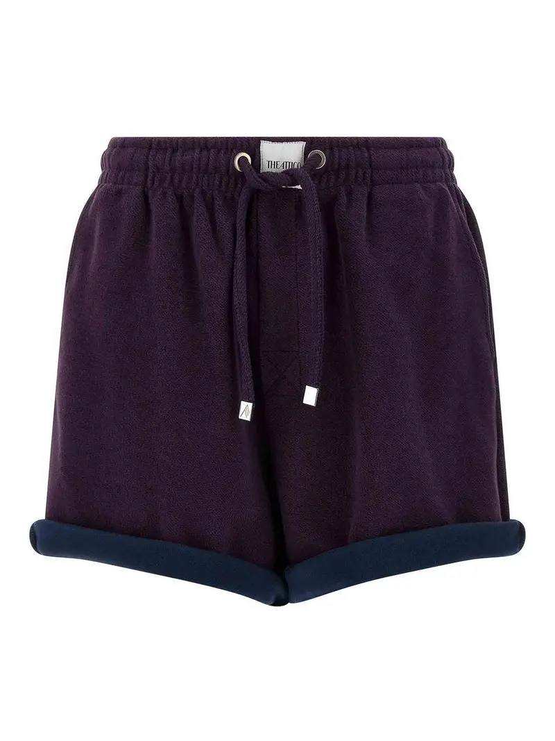 Pantaloncini in pile americano Viola