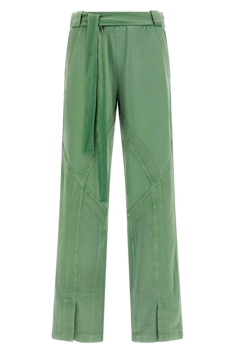 Pantalone Spacco Frontale Verde