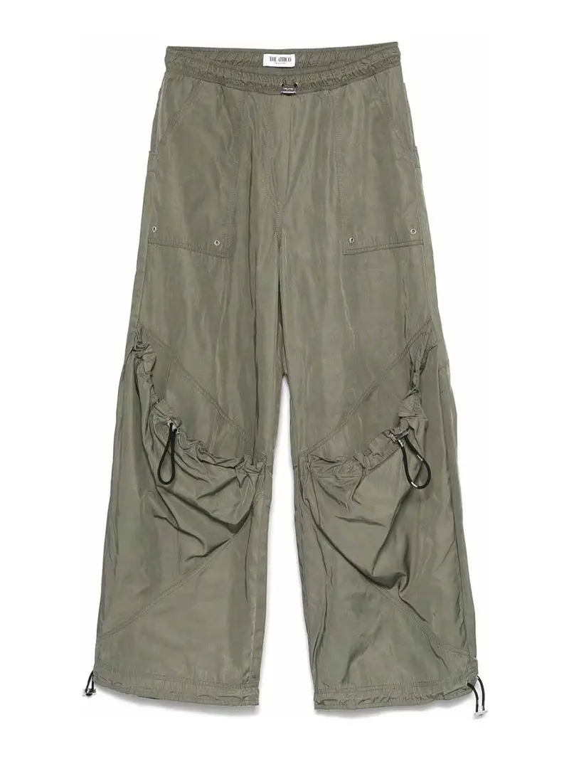 Pantaloni A Gamba Ampia Verde