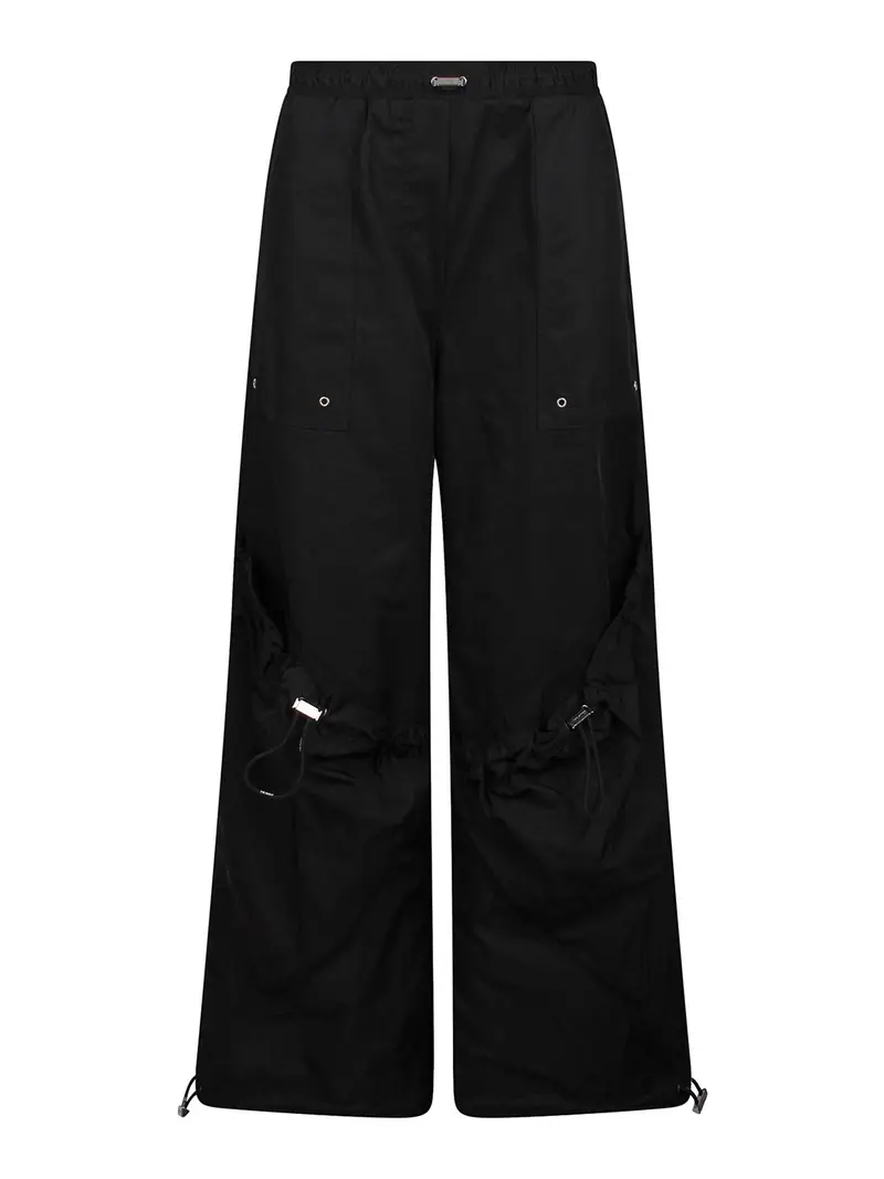 Pantaloni A Gamba Larga Nero