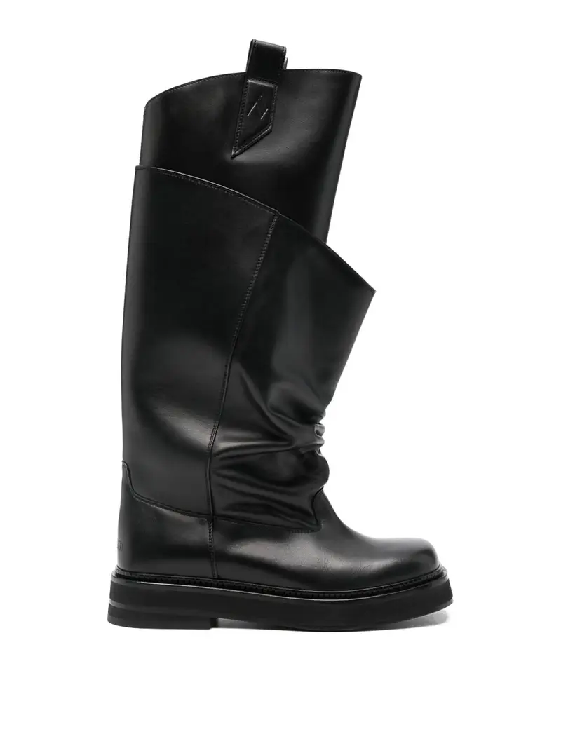 Stivali In Pelle Robin Passeggiata Nero