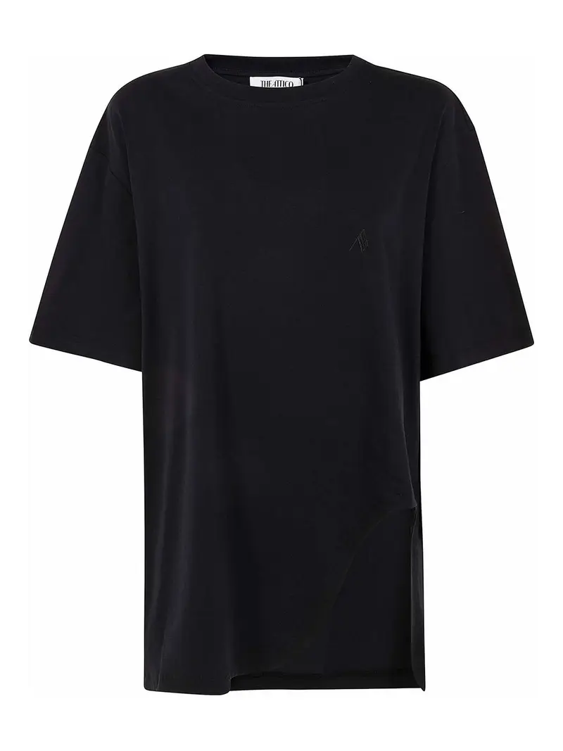 T-shirt in jersey leggero Nero