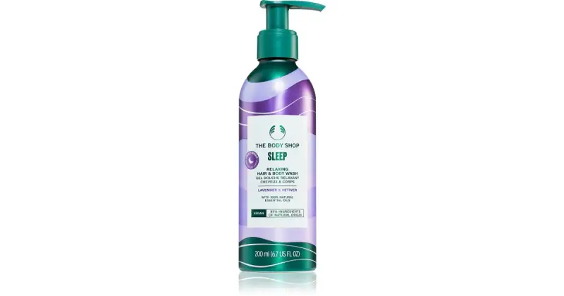 Sleep Relaxing Lavanda e vetiver Detergente corpo e capelli - Gel doccia corpo e capelli - 200 ml